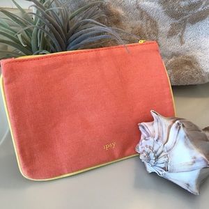 IPSY makeup bag NWT orange w/yellow detail &tassel